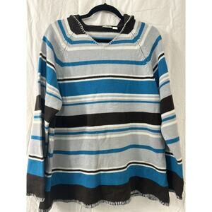 Cato Womens‎ Rainbow Stripe Sweater Pullover Hoodie Plus Size 18/20W
